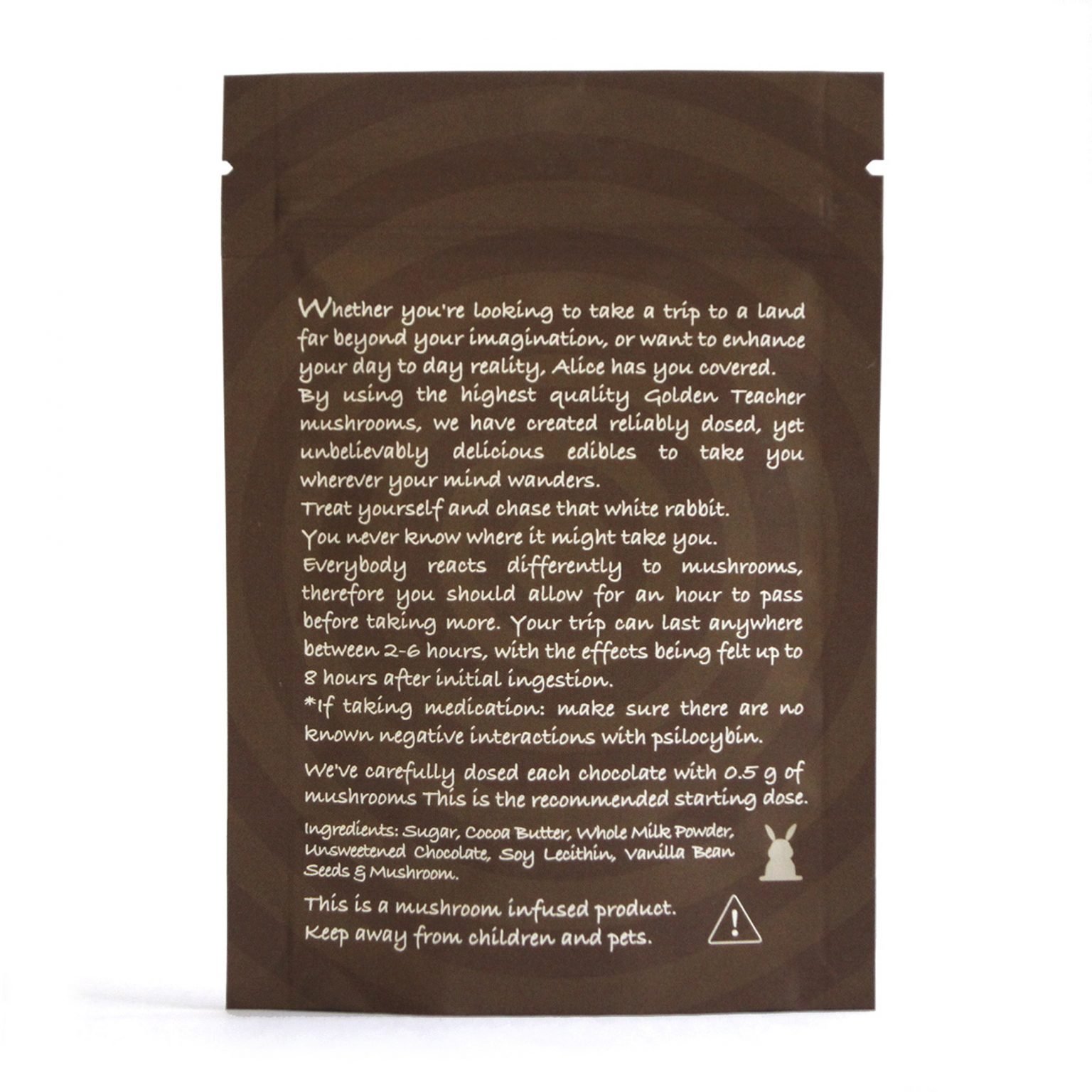 mch2 Alice Milk Chocolate Mushrooms (2500mg)