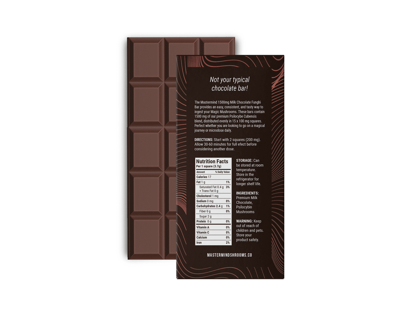 mch7 Mastermind – Milk Chocolate Bar (1500mg)